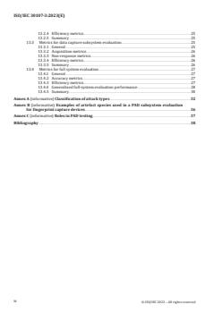ISO/IEC 30107-3:2023 ISO/IEC 30107-3:2023 - Information technology — Biometric presentation attack detection — Part 3: Testing and reporting
Released:10. 01. 2023 - Page 4 preview