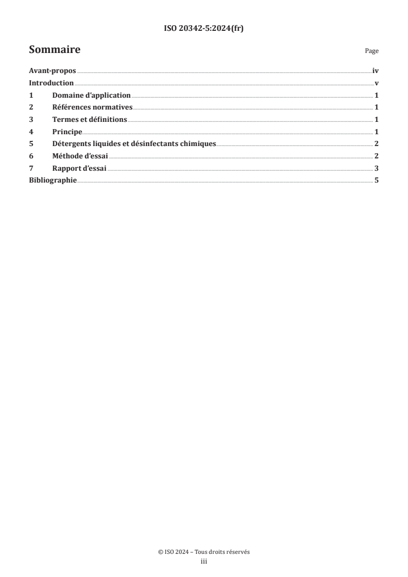 ISO 20342-5:2024 - Produits d’assistance pour l’intégrité des tissus en position allongée — Partie 5: Méthode d’essai pour déterminer la résistance au nettoyage et à la désinfection
Released:4. 09. 2024