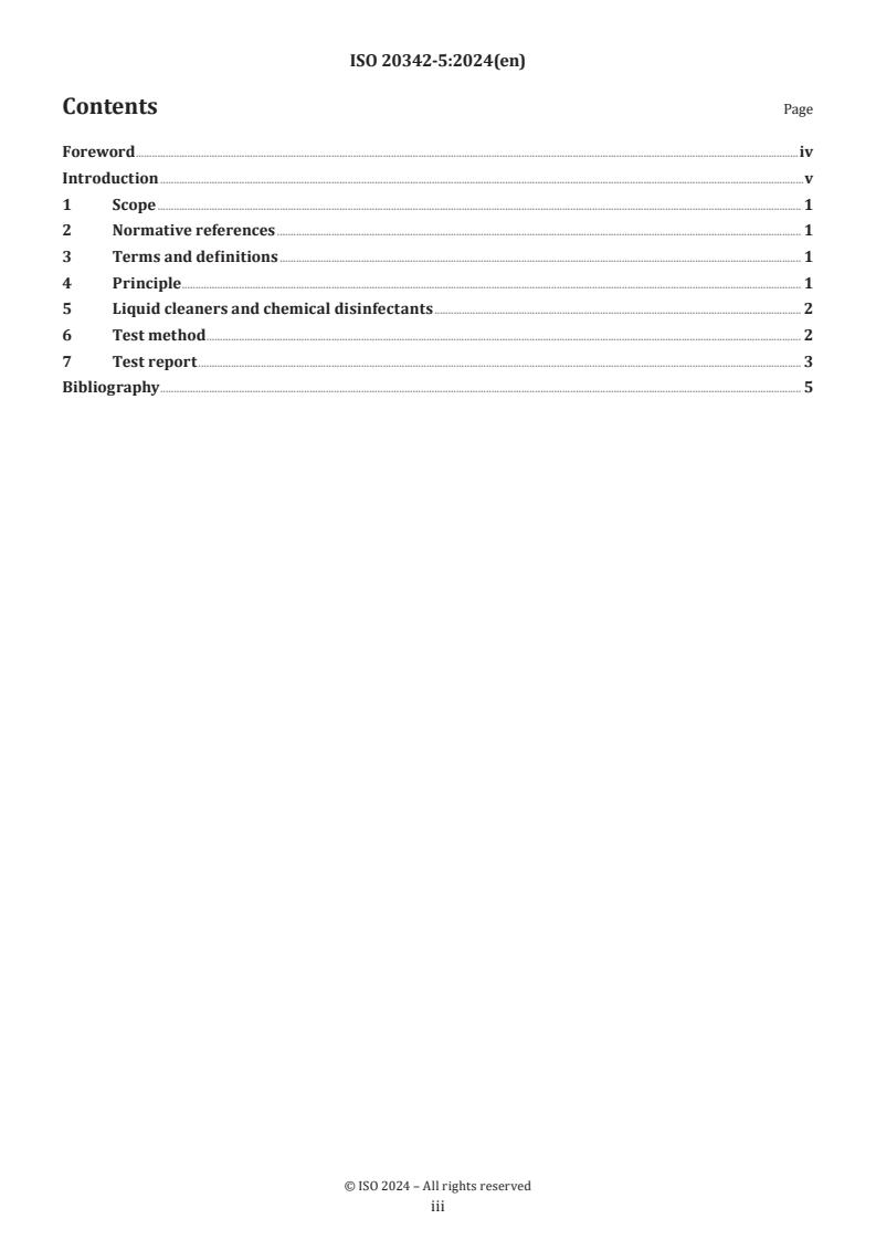 ISO 20342-5:2024 - Assistive products for tissue integrity when lying down — Part 5: Test method for resistance to cleaning and disinfection
Released:4. 09. 2024