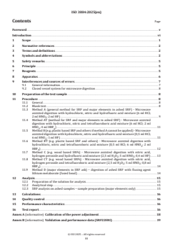 ISO 3884:2025 - Solid recovered fuels — Methods for the determination of the content of elements (Al, Ca, Fe, K, Mg, Na, P, S, Si, Ti, As, Ba, Be, Cd, Co, Cr, Cu, Hg, Mo, Mn, Ni, Pb, Sb, Se, Sn, Tl, V, Zn)
Released:9. 04. 2025 - Page 3 preview