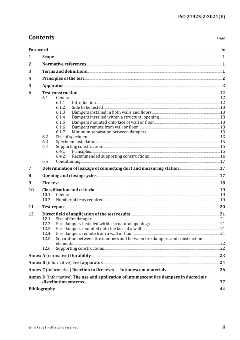 ISO 21925-2:2021 ISO 21925-2:2021 - Fire resistance tests — Fire dampers for air distribution systems — Part 2: Intumescent dampers
Released:6/25/2021