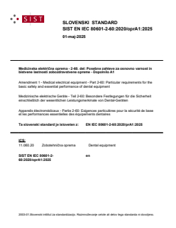 EN IEC 80601-2-60:2020/prA1:2025 EN IEC 80601-2-60:2020/oprA1:2025 - BARVE - Page 1 preview