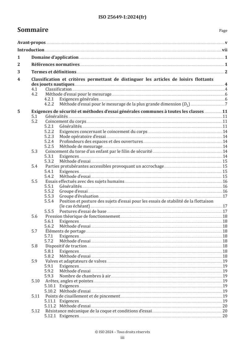 ISO 25649-1:2024 - Articles de loisirs flottants à utiliser sur ou dans l’eau — Partie 1: Classification, matériaux, exigences et méthodes d’essai générales
Released:10/29/2024