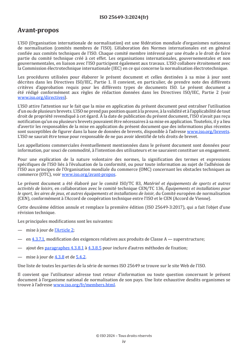 ISO 25649-3:2024 ISO 25649-3:2024 - Articles de loisirs flottants à utiliser sur ou dans l’eau — Partie 3: Exigences de sécurité et méthodes d’essai complémentaires propres aux dispositifs de Classe A
Released:10/29/2024 - Page 4 preview