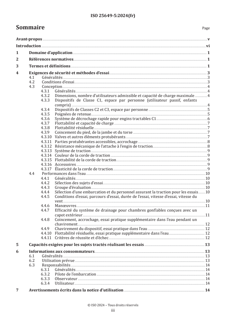 ISO 25649-5:2024 - Articles de loisirs flottants à utiliser sur ou dans l’eau — Partie 5: Exigences de sécurité et méthodes d’essai complémentaires propres aux dispositifs de Classe C
Released:10/29/2024