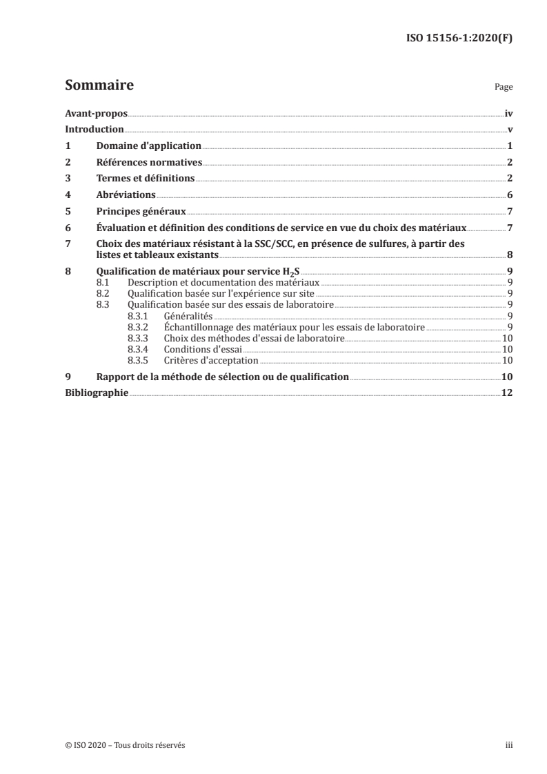 ISO 15156-1:2020 ISO 15156-1:2020 - Industries du pétrole et du gaz naturel — Matériaux pour utilisation dans des environnements contenant de l'hydrogène sulfuré (H2S) dans la production de pétrole et de gaz — Partie 1: Principes généraux pour le choix des matériaux résistant à la fissuration
Released:1/27/2021