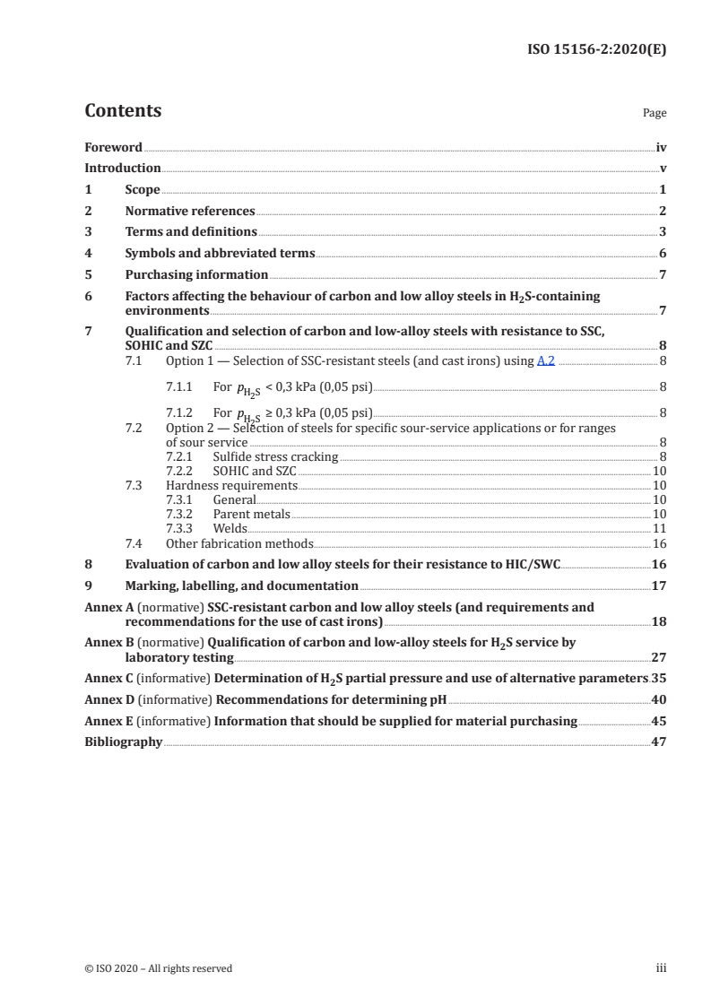 ISO 15156-2:2020 - Petroleum and natural gas industries — Materials for use in H2S-containing environments in oil and gas production — Part 2: Cracking-resistant carbon and low-alloy steels, and the use of cast irons
Released:11/17/2020