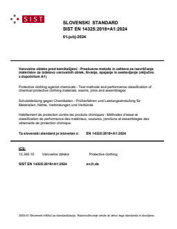 SIST EN 14325:2018+A1:2024 SIST EN 14325:2018+A1:2024 - Page 1 preview