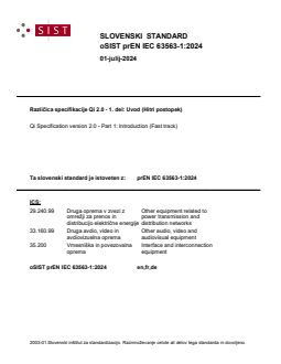 EN IEC 63563-1:2025 prEN IEC 63563-1:2024 - BARVE - Page 1 preview