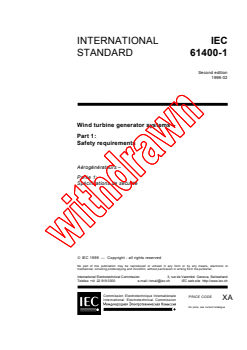 IEC 61400-1:1999 - Wind turbine generator systems - Part 1: Safety requirements
Released:2/19/1999
Isbn:2831846560 - Page 3 preview