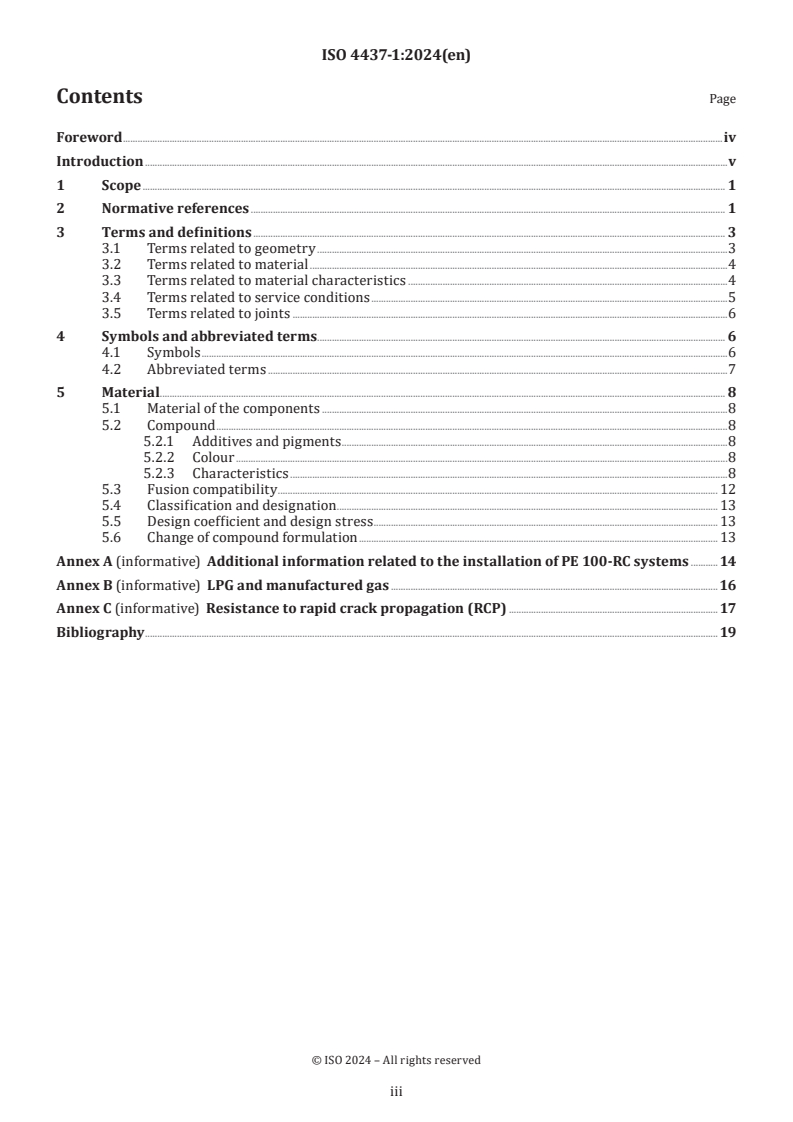 ISO 4437-1:2024 - Plastics piping systems for the supply of gaseous fuels — Polyethylene (PE) — Part 1: General
Released:14. 02. 2024