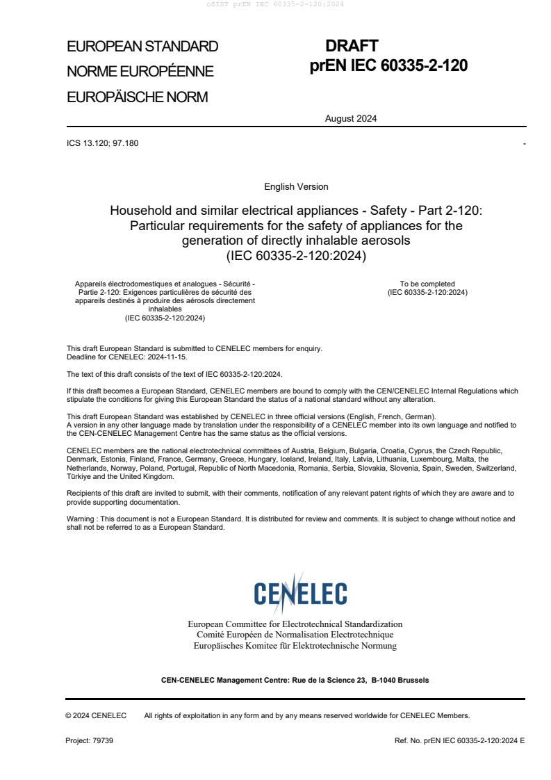 prEN IEC 60335-2-120:2024