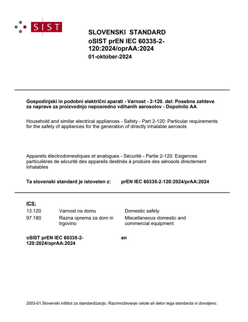 prEN IEC 60335-2-120:2024/oprAA:2024
