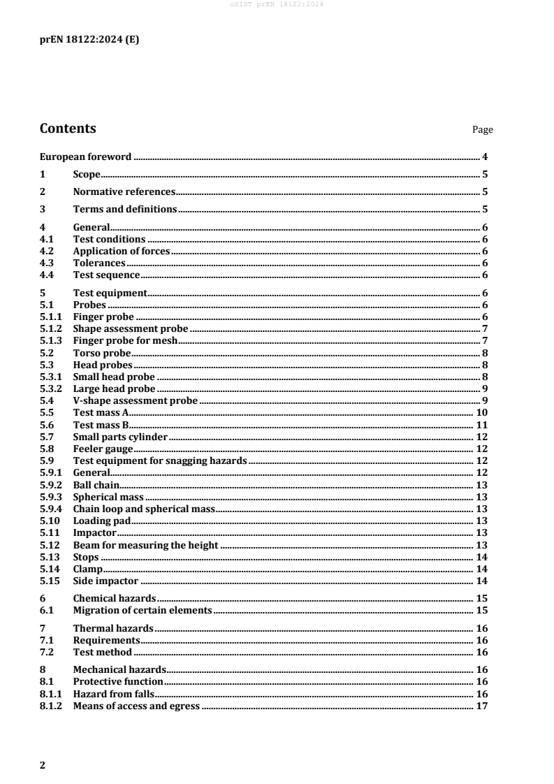 oSIST prEN 18122:2024 oSIST prEN 18122:2024 - BARVE - Page 4 preview