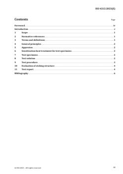 ISO 4212:2023 - Corrosion of metals and alloys — Method of oxalic acid etching test for intergranular corrosion of austenitic stainless steel
Released:2/8/2023 - Page 3 preview