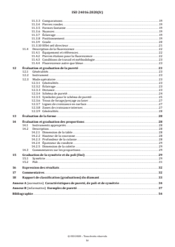 ISO 24016:2020 - Joaillerie et métaux précieux — Classification des diamants taillés — Terminologie, graduations et méthodes d’essai
Released:19. 03. 2024 - Page 4 preview