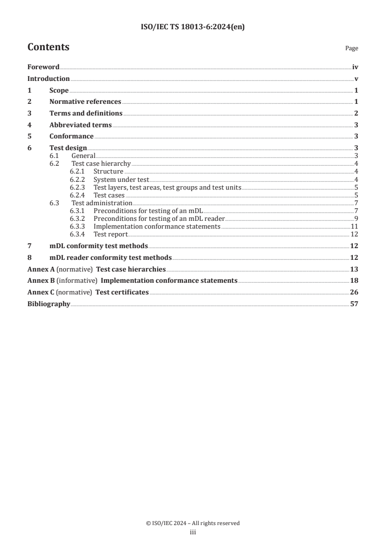 ISO/IEC TS 18013-6:2024 - Personal identification — ISO-compliant driving licence — Part 6: mDL test methods
Released:11/12/2024