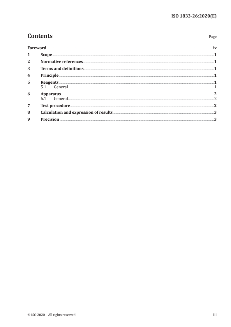 ISO 1833-26:2020 ISO 1833-26:2020 - Textiles — Quantitative chemical analysis — Part 26: Mixtures of melamine with certain other fibres (method using hot formic acid)
Released:10/5/2020