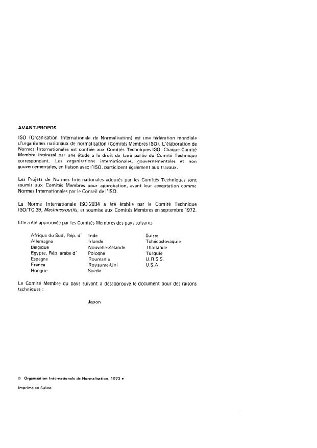 ISO 2934:1973 ISO 2934:1973 - Éléments standard pour la construction des machines-outils -- Bâtis latéraux pour montants - Page 2 preview