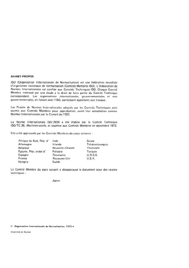ISO 2934:1973 ISO 2934:1973 - Éléments standard pour la construction des machines-outils -- Bâtis latéraux pour montants - Page 2 preview