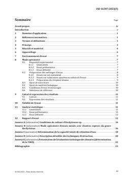 ISO 16387:2023 - Qualité du sol — Effets des contaminants sur les Enchytraeidae (Enchytraeus sp.) — Détermination des effets sur la reproduction
Released:17. 03. 2023 - Page 3 preview