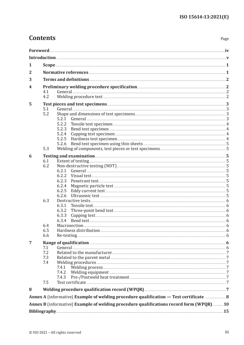 ISO 15614-13:2021 ISO 15614-13:2021 - Specification and qualification of welding procedures for metallic materials — Welding procedure test — Part 13: Upset (resistance butt) and flash welding
Released:11/18/2021