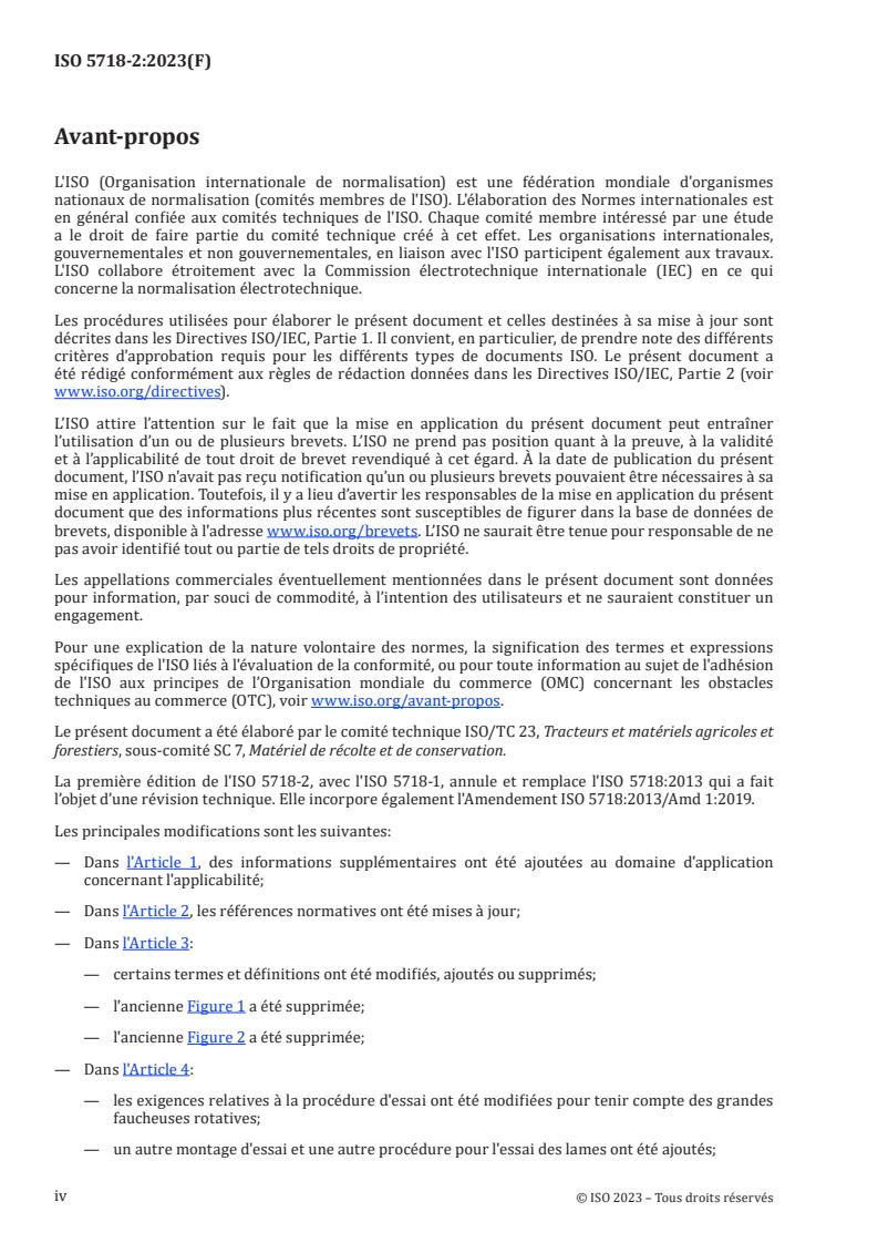 ISO 5718-2:2023 ISO 5718-2:2023 - Matériel de récolte — Exigences relatives aux éléments coupants — Partie 2: Lames pour grandes faucheuses rotatives
Released:19. 04. 2023 - Page 4 preview