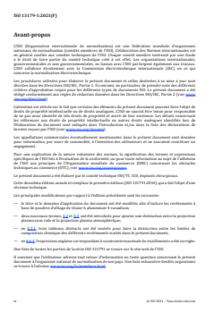 ISO 13179-1:2021 - Implants chirurgicaux — Revêtements des implants chirurgicaux métalliques — Partie 1: Revêtements obtenus par projection plasma de poudres de titane non-allié ou d’alliage titane-6 aluminium-4 vanadium
Released:9/30/2021 - Page 4 preview