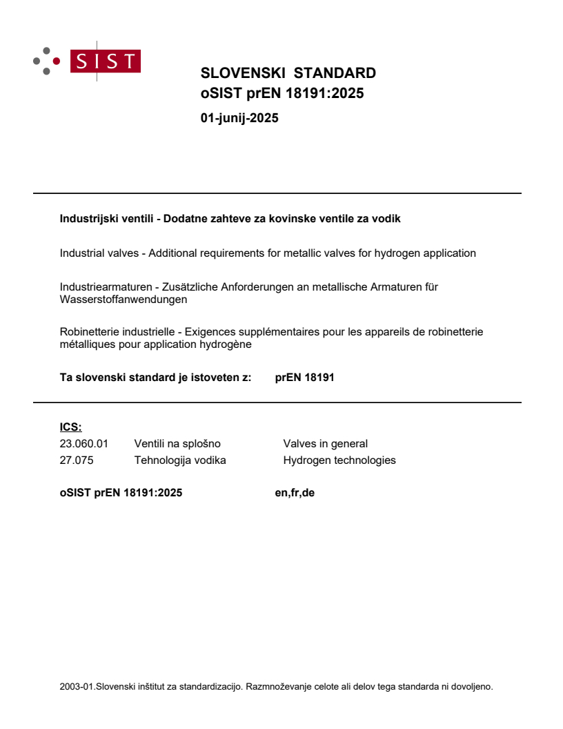 prEN 18191:2025