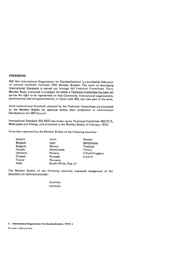 ISO 2937:1974 ISO 2937:1974 - Plain end seamless steel tubes for mechanical application - Page 2 preview