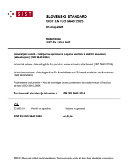 SIST EN ISO 5640:2025 - Page 1 preview