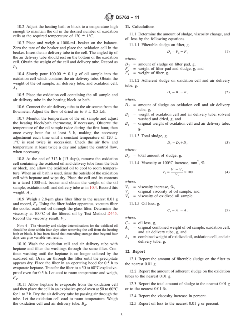 ASTM D5763-11 - Standard Test Method for Oxidation and Thermal Stability Characteristics of Gear Oils Using Universal Glassware