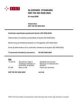 SIST EN ISO 9038:2025 - Page 1 preview
