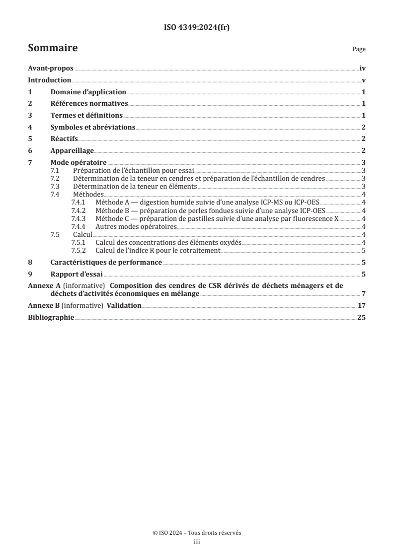 ISO 4349:2024 - Combustibles solides de récupération — Détermination de l'indice de recyclage pour le cotraitement
Released:15. 05. 2024