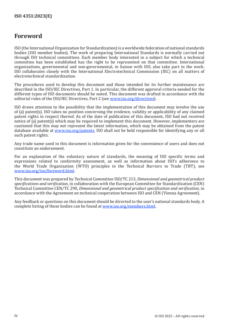 ISO 4351:2023 ISO 4351:2023 - Geometrical product specifications (GPS) — Association
Released:13. 12. 2023 - Page 4 preview