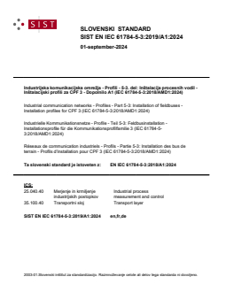 EN IEC 61784-5-3:2018/A1:2024 EN IEC 61784-5-3:2019/A1:2024 - BARVE - Page 1 preview