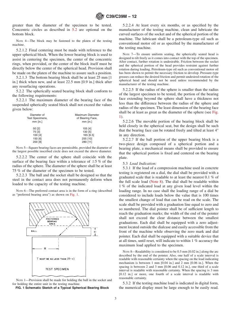 ASTM C39/C39M-12 - Standard Test Method for  Compressive Strength of Cylindrical Concrete Specimens