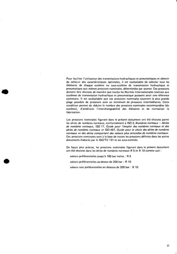 ISO 2944:1974 - Transmissions hydrauliques et pneumatiques -- Gamme de pressions nominales
