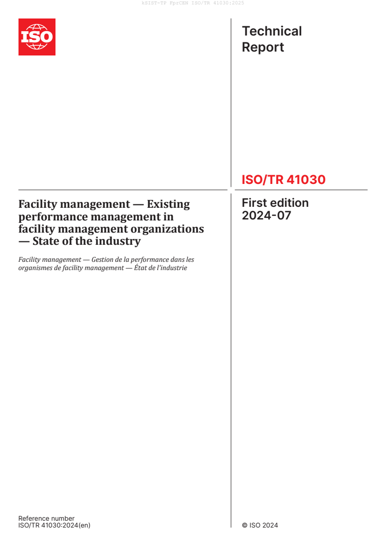kTP FprCEN ISO/TR 41030:2025