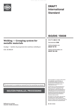 prEN ISO 15608:2025 - Page 3 preview