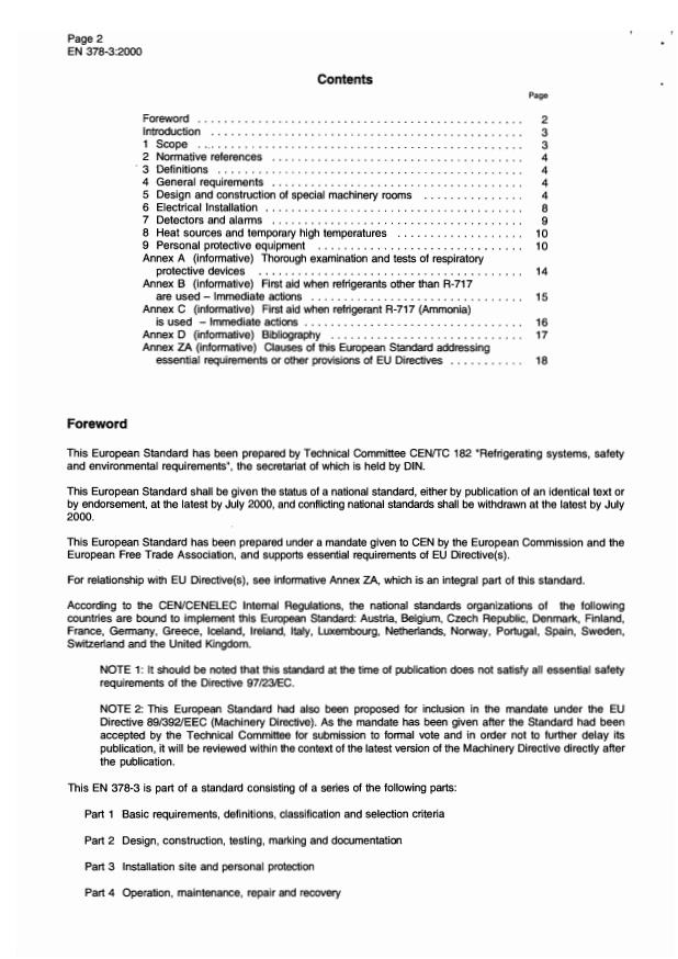 EN 378-3:2000 EN 378-3:2000 - Page 4 preview
