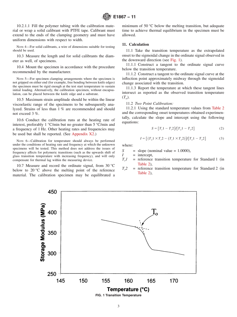 ASTM E1867-11 - Standard Test Method for Temperature Calibration of Dynamic Mechanical Analyzers