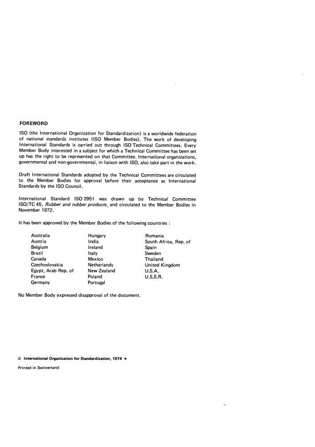 ISO 2951:1974 ISO 2951:1974 - Vulcanized rubber -- Determination of insulation resistance - Page 2 preview