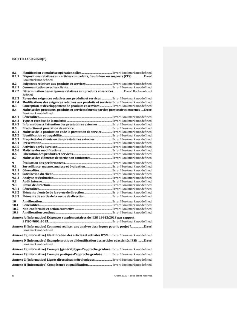 ISO/TR 4450:2020 REDLINE ISO/TR 4450:2020 - Quality management systems — Guidance for the application of ISO 19443:2018
Released:8. 12. 2022 - Page 4 preview