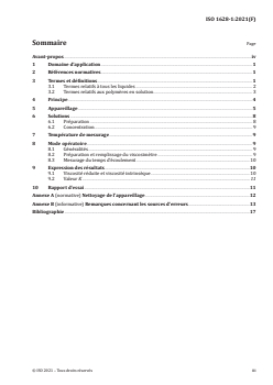 ISO 1628-1:2021 - Plastiques — Détermination de la viscosité des polymères en solution diluée à l'aide de viscosimètres à capillaires — Partie 1: Principes généraux
Released:2/26/2021 - Page 3 preview