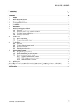 ISO 11358-1:2022 ISO 11358-1:2022 - Plastics — Thermogravimetry (TG) of polymers — Part 1: General principles
Released:3/31/2022 - Page 3 preview