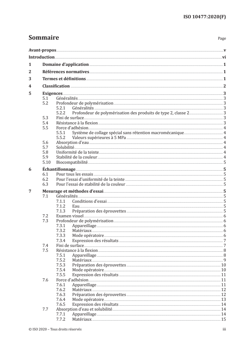 ISO 10477:2020 - Médecine bucco-dentaire — Produits à base de polymères pour couronnes et facettes
Released:10/26/2020