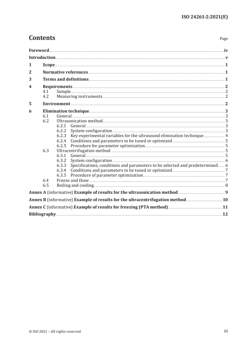 ISO 24261-2:2021 - Fine bubble technology — Elimination method for sample characterization — Part 2: Fine bubble elimination techniques
Released:9/20/2021