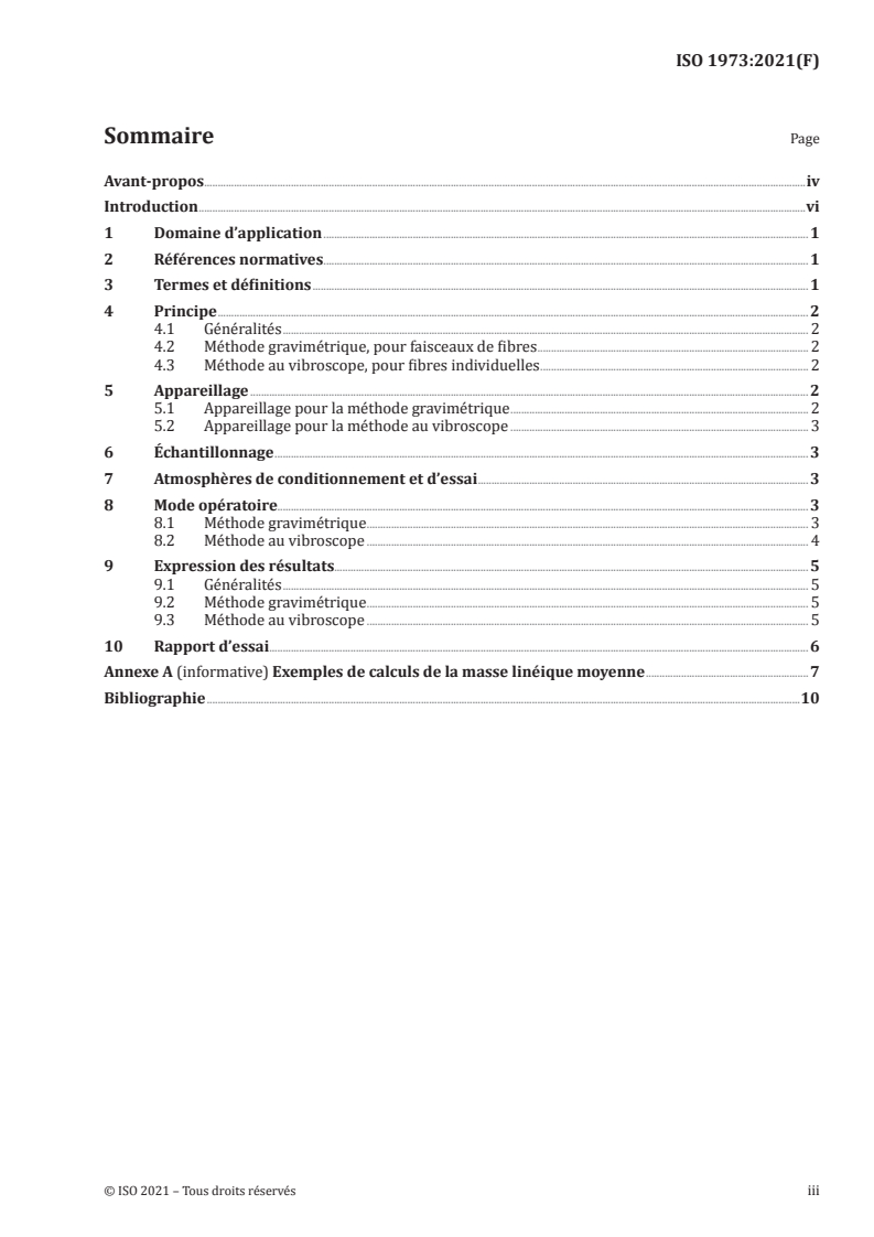 ISO 1973:2021 - Fibres textiles — Détermination de la masse linéique — Méthode gravimétrique et méthode au vibroscope
Released:1/26/2021