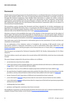 ISO 2403:2021 - Textiles — Cotton fibres — Determination of micronaire value
Released:8/27/2021 - Page 4 preview